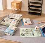 SpaceZip Vacuum Storage Bags - 5 Large Reusable Compression Bags with Hand Pump