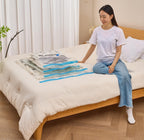 SpaceZip Vacuum Storage Bags - 5 Large Reusable Compression Bags with Hand Pump