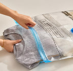 SpaceZip Vacuum Storage Bags - 5 Large Reusable Compression Bags with Hand Pump