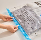 SpaceZip Vacuum Storage Bags - 5 Large Reusable Compression Bags with Hand Pump